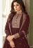 shamita shetty brown georgette floor length anarkali suit 8630