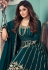 shamitta shetty turquoise georgette embroidered anarkali suit 8545