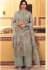 grey georgette straight printed palazzo suit 22204