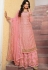 pink jacquard straight heavy palazzo suit 21404