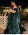 Bollywood Model Emerald green sequins lehenga