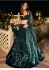 Bollywood Model Emerald green sequins lehenga