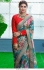 Bollywood Sabyasachi Inspired Firozi floral saree