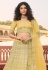 Yellow organza embroidered lehenga choli 7220