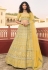 Yellow organza embroidered lehenga choli 7220