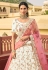 Off white organza party wear lehenga choli 7233