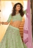 Light green organza embroidered lehenga choli 7249