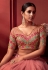 Pink net circular lehenga choli 101a