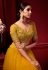 Yellow net circular lehenga choli 104a