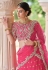 Pink soft net a line lehenga choli 8401