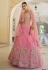 Pink soft net a line lehenga choli 8404