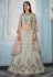 Grey georgette circular lehenga choli 8806