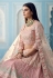 Pink organza circular lehenga choli 8801