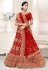 Maroon net wedding lehenga choli 136732