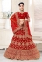 Maroon net wedding lehenga choli 136732