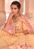 Yellow georgette circular lehenga choli 8502