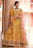 Yellow crepe circular lehenga choli 8506