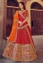 Red silk bridal lehenga choli 106