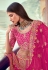 Magenta silk bridal lehenga choli 107