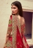 Red silk bridal lehenga choli 108