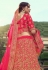 Magenta satin a line lehenga choli 4502