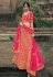 Magenta satin a line lehenga choli 4502