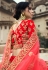 Red satin a line lehenga choli 4506