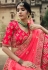 Magenta satin a line lehenga choli 4507