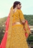 Mustard satin a line lehenga choli 4511