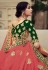 Green satin a line lehenga choli 4517