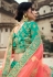 Green satin a line lehenga choli 4501