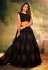 Black organza circular lehenga choli 106a