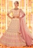 Cream crepe a line lehenga choli 8603