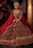 Maroon velvett embroidered bridal lehenga choli 2012