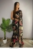 Bollywood Model black floral sequins party wear saree