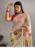 Bollywood Model Offwhite floral sequins party wear saree