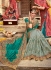 Teal silk festival wear saree 7009