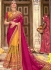 Magenta silk festival wear saree 7010