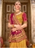 Magenta silk festival wear saree 7010