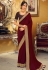 Maroon silk festival wear saree 3401