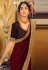 Maroon silk festival wear saree 3401