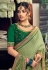 Light green silk festival wear saree 3409