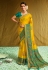 Yellow brasso saree with blouse 1007