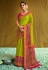 Light green brasso saree with blouse 1003