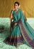 Sky blue brasso festival wear saree 1010