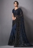 Navy blue lycra festival wear saree 41807