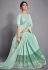 Sea green lycra festival wear saree 41811