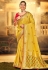 Yellow silk festival wear saree 1506