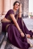 Purple organza festival wear saree 21002