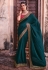 Teal organza festival wear saree 21004